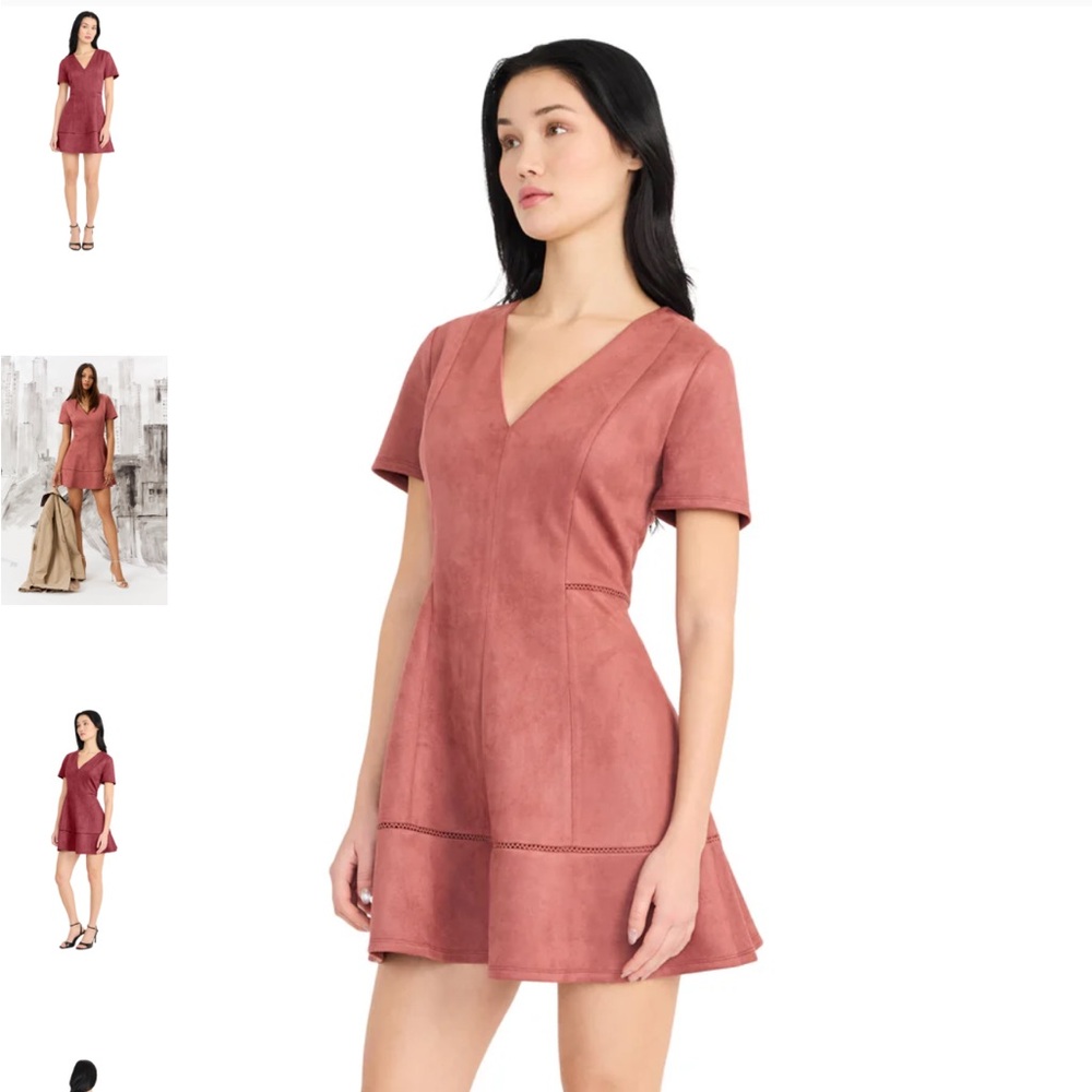 Donna Morgan Mauve Mini Dress